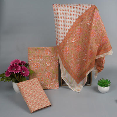 KWATCHI Pure Cotton Printed Salwar Suit Material