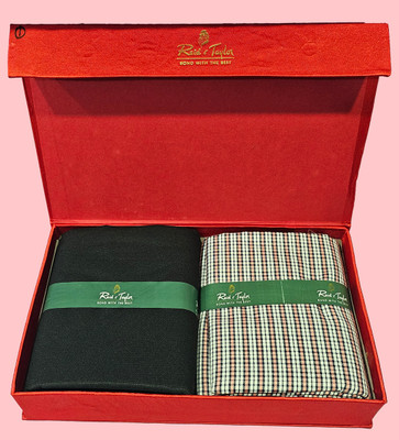 Reid & Taylor Cotton Blend Checkered Shirt & Trouser Fabric