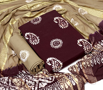 FABZOID Pure Cotton Printed Salwar Suit Material