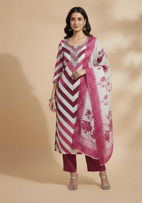 Chingaari Pure Cotton Floral Print Kurta Fabric
