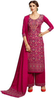 HouseOfCommon Wool Self Design Kurta & Palazzo Material