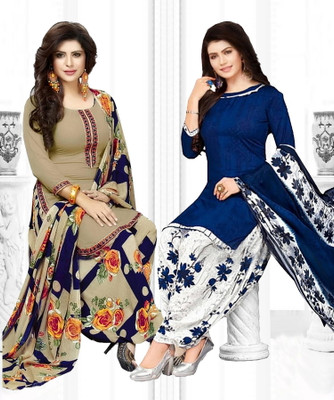 ANIRAV Crepe Printed Salwar Suit Material