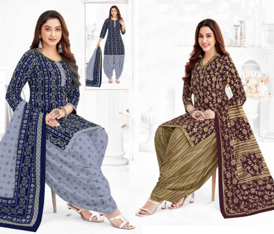 laxmi creation Crepe Printed Salwar Suit Material