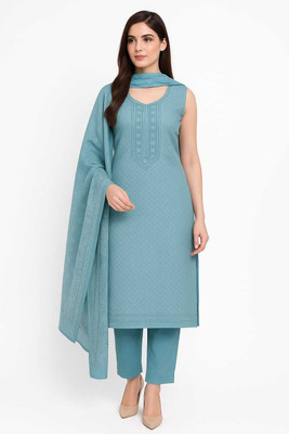 SS Fashion Cotton Blend Solid Salwar Suit Material