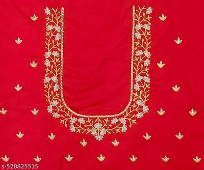 RAMLALLA CREATION Cotton Silk Embroidered Blouse Material