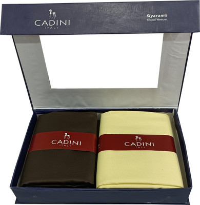 CADINI Cotton Blend Solid Shirt & Trouser Fabric