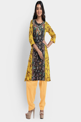 PRIDE SALES Cotton Blend Embroidered Kurta Fabric