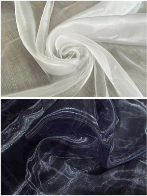 ramiv vastra Organza Solid Multipurpose Running Fabric