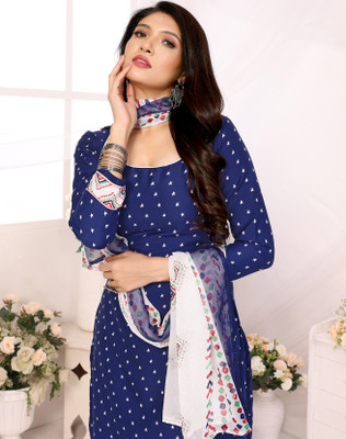 laxmi creation Crepe Paisley Salwar Suit Material