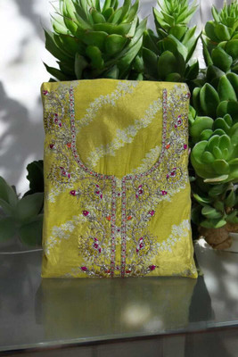 Hiti Creations Jacquard Embroidered Salwar Suit Material