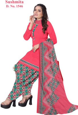 S kay silk mills Crepe Printed Salwar Suit Material