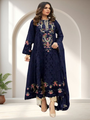 Amit Georgette Embroidered Salwar Suit Material