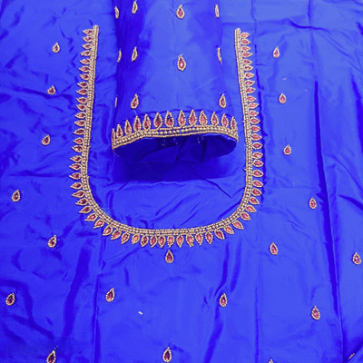 Kaf Art Silk Embellished Blouse Material
