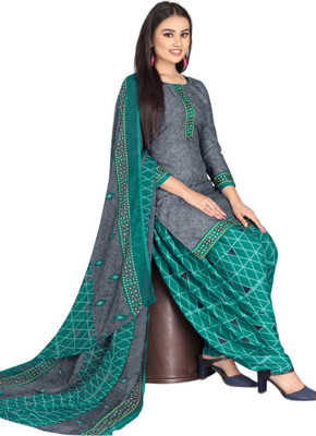 wedrin Crepe Printed Salwar Suit Material