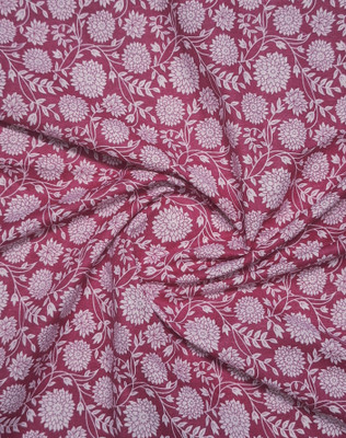 Polycotton Cotton Blend Floral Print Salwar Suit Material