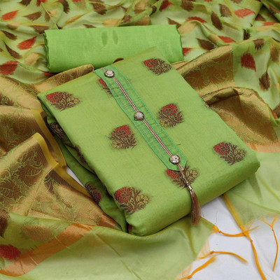 Peachmode Jacquard Self Design Salwar Suit Material