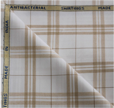 siyarams Pure Cotton Checkered Shirt Fabric