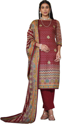 HouseOfCommon Wool Printed Salwar Suit Material