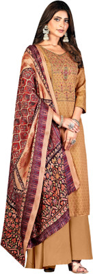 ShEmpire Wool Embroidered Salwar Suit Material
