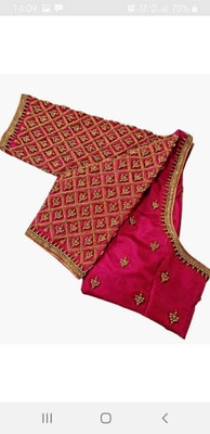 SAINAGARMENTS Art Silk Embroidered Blouse Material