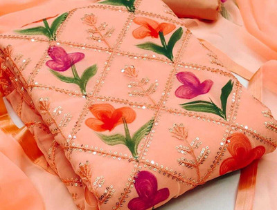 Stylebhawani Georgette Printed Salwar Suit Material