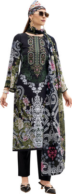 DRAVINAM Trends Viscose Rayon Embroidered Salwar Suit Material