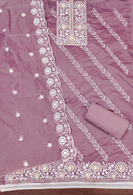 NEGRONISTAR Cotton Silk Embroidered Salwar Suit Material