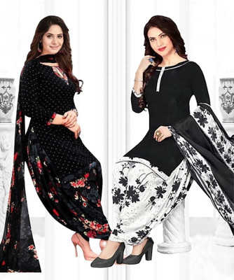 thira i Crepe Printed Salwar Suit Material