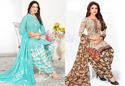 SEWDHAGA Crepe Printed Salwar Suit Material