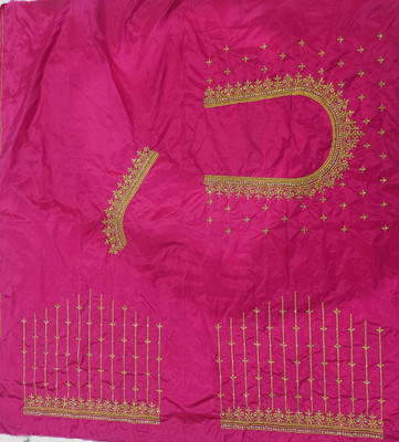 SIDDHI TRENDZ Art Silk Embroidered Blouse Material