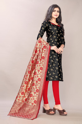 Krishiva Hub Jacquard Self Design Salwar Suit Material