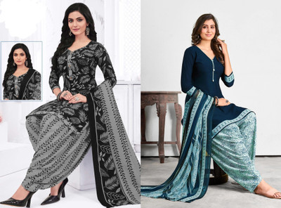 laxmi creation Crepe Self Design Salwar Suit Material