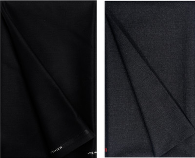 abhi fashion Cotton Blend Solid Trouser Fabric