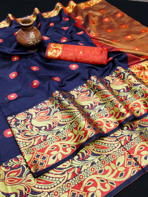 PRIHAL ART Cotton Silk Self Design Blouse Material