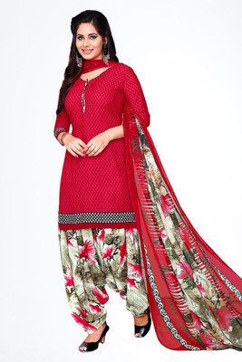 Atraasii Crepe Printed Salwar Suit Material