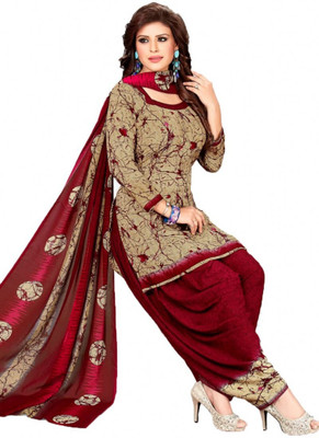 ANIRAV Crepe Printed Salwar Suit Material