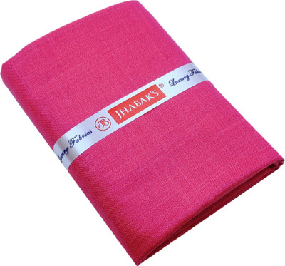 JHABAK'S Cotton Blend Solid Shirt Fabric