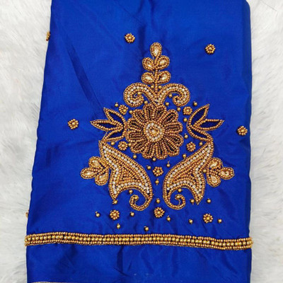 cutyfab Art Silk Embroidered, Embellished Blouse Material