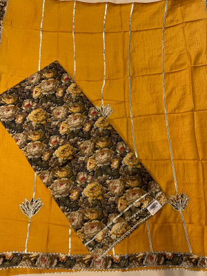 ADAB SAREES Pure Cotton Floral Print Salwar Suit Material