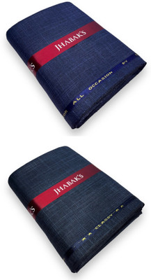 JHABAK'S Viscose Rayon Self Design Trouser Fabric