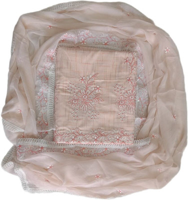 innyat Pure Cotton Embroidered Multi-purpose Fabric