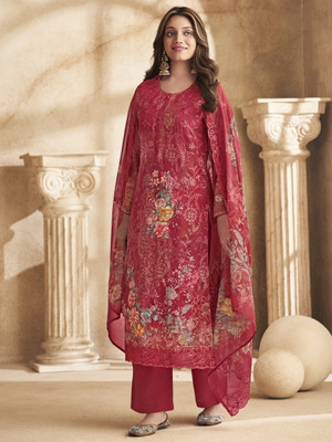 Stylee Lifestyle Georgette Printed Salwar Suit Material