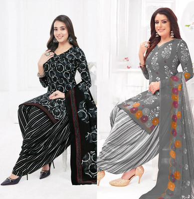 SEWDHAGA Crepe Self Design Salwar Suit Material