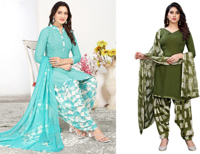 laxmi creation Crepe Printed, Striped Salwar Suit Material