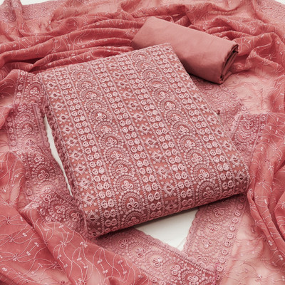 Divastri Georgette Embroidered Salwar Suit Material