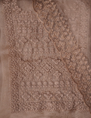 Jaipur Kurti Organza Embroidered Salwar Suit Material