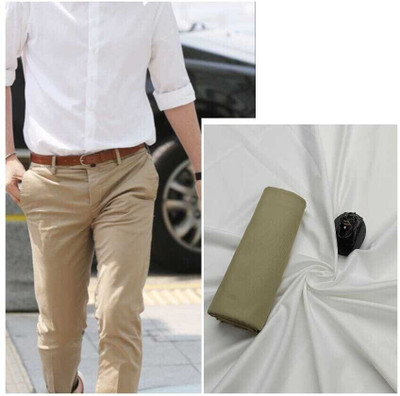 Jai Khodiyar Fashion Polycotton Solid Shirt & Trouser Fabric