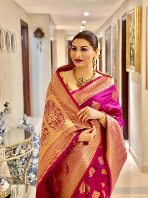 PITHAVADIWALA Jacquard Self Design Blouse Material