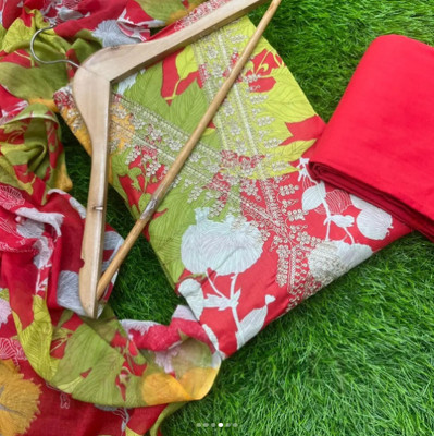 Meghdoot Textiles Pure Cotton Floral Print Salwar Suit Material