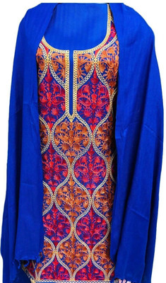 REET MAHAL Wool Embroidered Salwar Suit Material